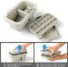 Paint Brush Cleaner, Paint Brush Holder with Palette, Grey