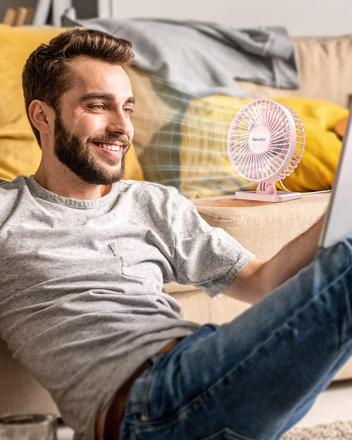 USB Desk Fan, Personal Portable Quiet Small Table Desktop fan