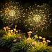 2Pack Solar Lights Outdoor, 120LED Firework Lights