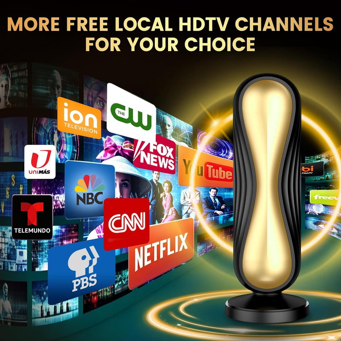 2026 TV Antenna for Smart Indoor TV, Supports 4K 8K Local Channels