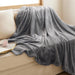 Soft Fleece Throw Bed Blanket for Couch Grey - Lightweight Fuzzy Cozy Halloween Decorations Blankets and Throws for Sofa