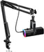 AmpliGame AM8T XLR/USB Gaming Microphone Set, Dynamic PC Mic