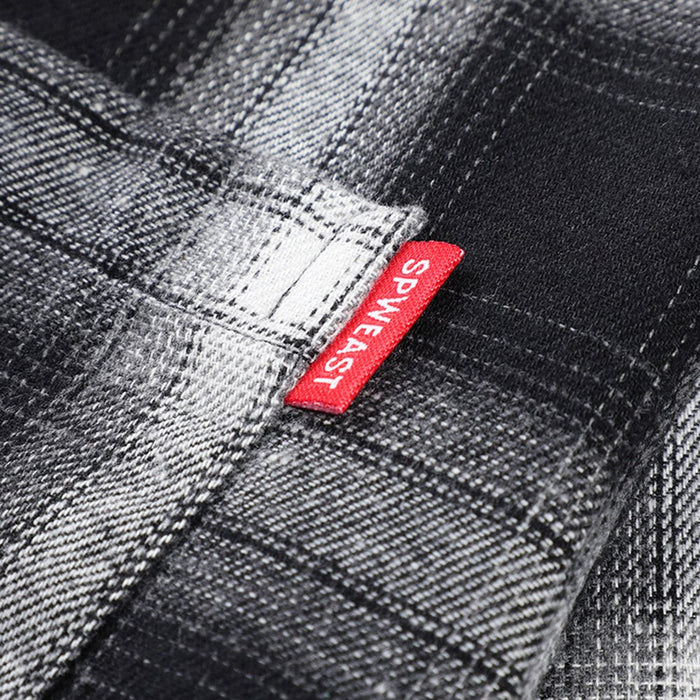 The New Men'S Regular-Fit Long-Sleeve Plaid Flannel Shirt Fashion Casual