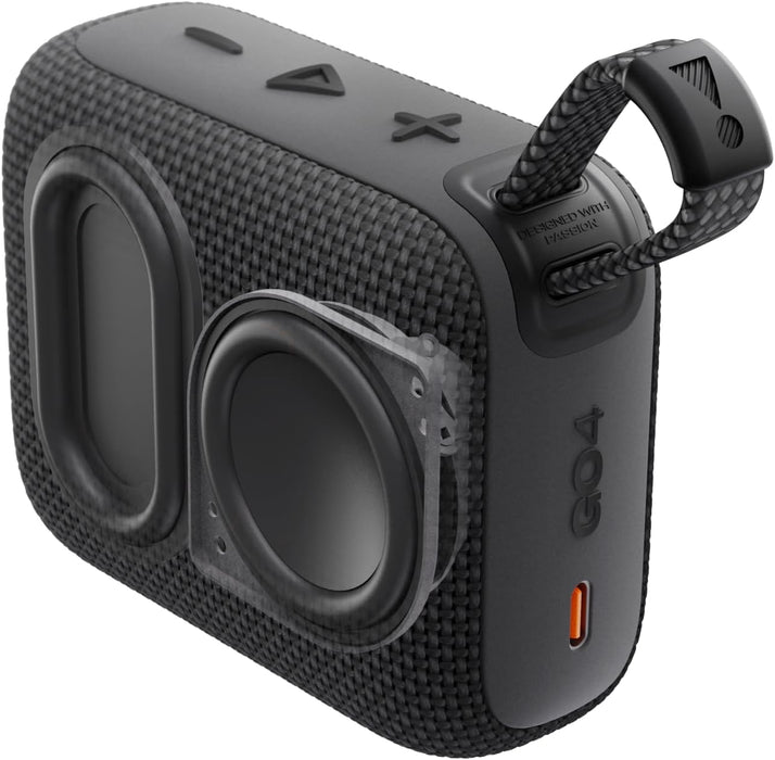 Go 4 - Ultra-Portable, Waterproof and Dustproof Bluetooth Speaker, Big Pro Sound with Punchy bass, 7-Hour Built-in Batte