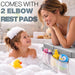 Bath Kneeler and Elbow Rest Pad Set, Kneeling Mat for Baby Bathing