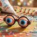 Crazy Blinking Winking Eye Glasses With Soft Comfort Nose Pads