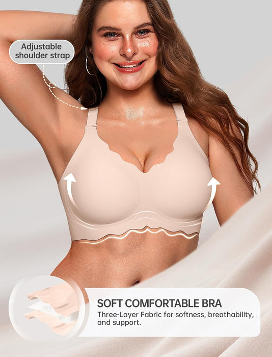 Women Value Series Jelly Bras Wireless Pushup Convertible Bra