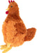 Interactive Squeaky Dog Toy - Crinkle Chicken, Brown