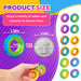 Fidget Toys Sensory Rings for Kids: 12 Pack Finger Spinner Rings - Texture Stress Toys for Kids Autism Calming - Fun Fid