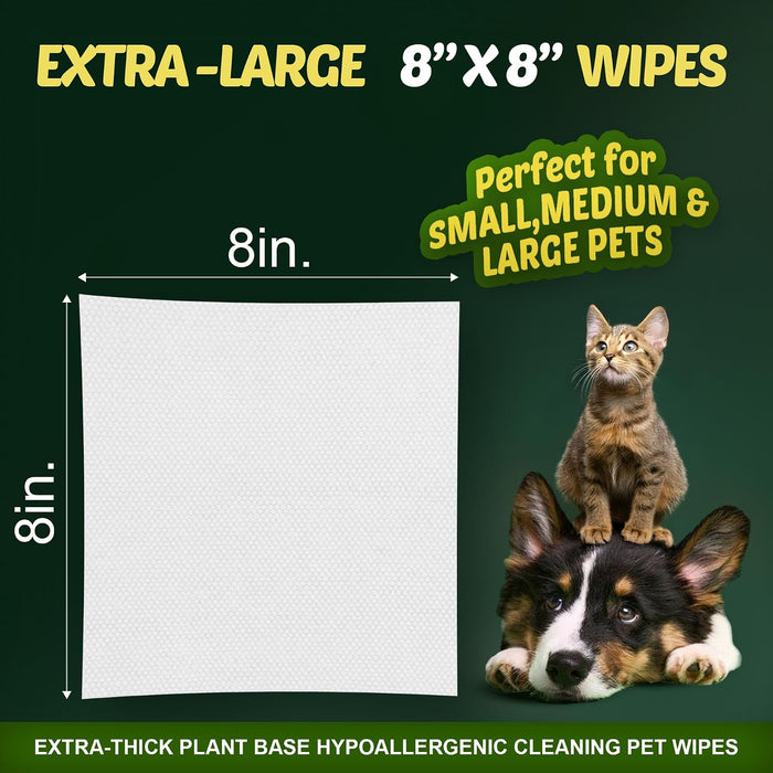 Pet Wipes for Dogs & Cats - Paws, Ears & Butt Cleaning, 400 Count
