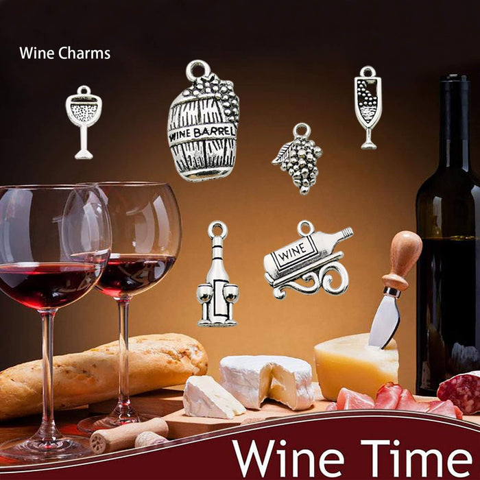 Craft Supplies Wine Glass Charms Markers Tasting Party Decoration Supplies Gift with 25mm Strong Stainless Steel Wine Gl