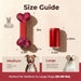 Tough Dog Toys for Aggressive Chewers: Beef Flavored Long Lasting Dog Bones for Large Dogs, Indestructible Dog Chew Toys to Keep Them Busy, Large Dog Toys for Medium & Large Breed, Red