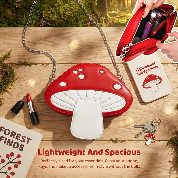 Mushroom Crossbody Purses, Cute Sweet