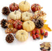 Pumpkin Decor Set, 23 PCS Fall Harvest Bowl Filler Decorations