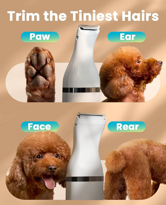 Dog Paw Trimmer, Small Dog Clippers with Double Blades