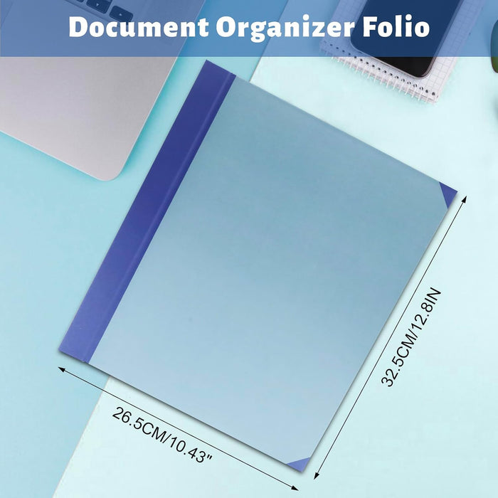 Document Organizer,File Organizer for Paper,Important Documents for Office and School,in Case I Go Missing Binder(Blue,2In Thick)