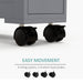 Slim Rolling Bathroom Storage Cabinet
