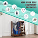 Two-Bag Wooden Golf Storage Rack