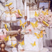 3D Butterfly Wall Decor 48 Pcs Gold Butterfly Birthday Decorations
