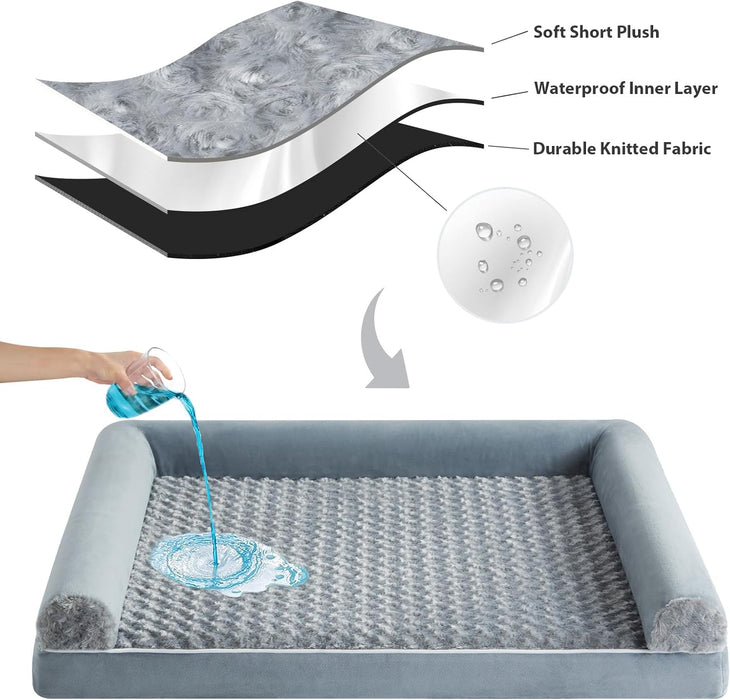 Orthopedic Washable Large Dog Bed for Senior Dog Comfy Sleep