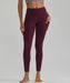 Anti-Nail Leggings for Women, Non-See-Through Yoga Pants with Phone Pockets, Tummy Control Full-Length/Capri Tights