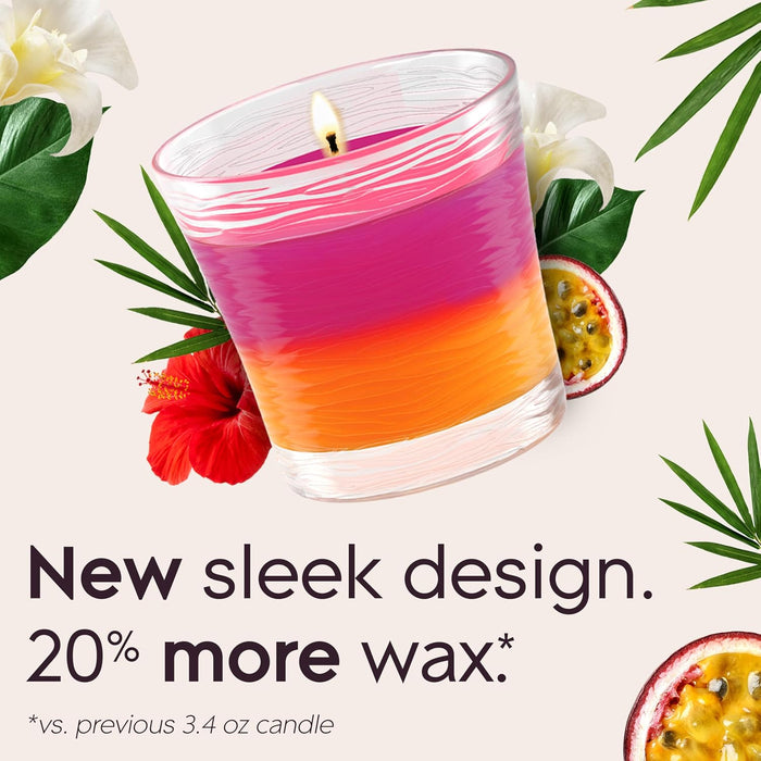 2in1 Scented Candle, Hawaiian Breeze & Vanilla Passion Fruit, 3 Count