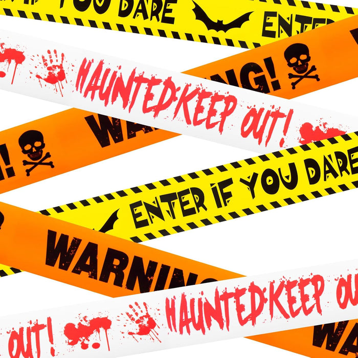 Halloween Decorations, 3inx90ft Caution Tape for Indoor and Outdoor(3 Pcs)