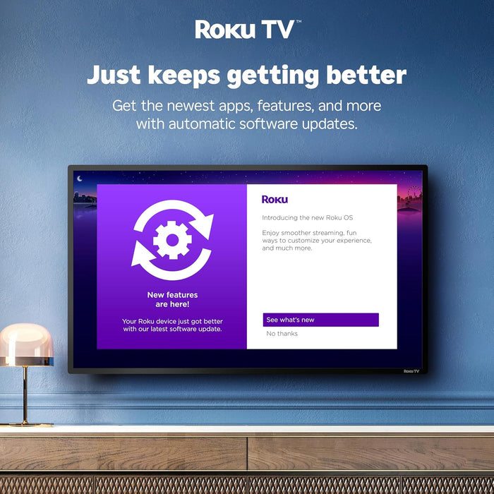 40-Inch Class A4 Series FHD 1080p Smart Roku TV with Alexa Compatibility (40A4NR) - Dolby Audio, Slim Bezel Design, Google Assistant