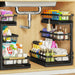 Under Sink Organizer and Storage for Bathroom and Kitchen - 2 Pack 3 Tier