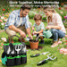 Garden Tools Set, 10 PCS Heavy Duty Gardening Hand Tools Kit, Green