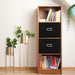 Fabric Storage Cube Bins Foldable Organizer Container Collapsible Basket with Lids and Metal Handles, for Home, Bedroom,