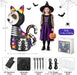 4.4FT Halloween Inflatables Outdoor Decoration, Day of The Dead Black Cat
