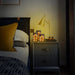 Flickering Flameless Candles: Built-in Star String Lights 3D Wick Acrylic Battery Operated LED Pillar Candles with Remote and Timer for Fall Halloween Christmas Home Decoration - 3 Pack Gray
