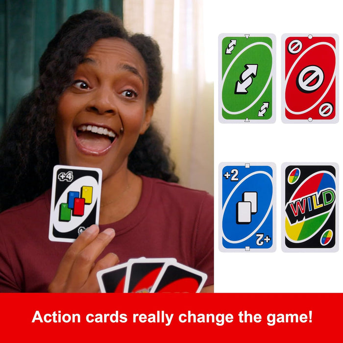 UNO Card Game, Ages 7+, 2-10 Players
