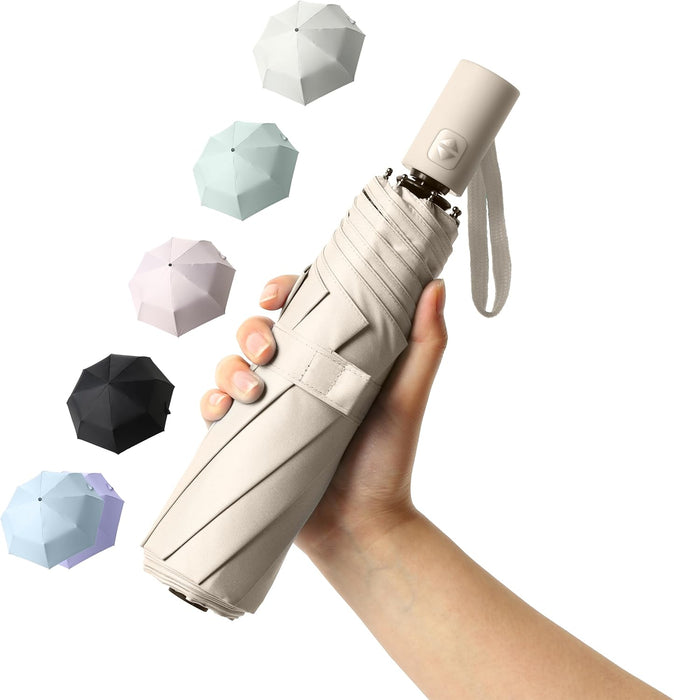Small UV Protection Travel Umbrella Compact for Rain and Sun UPF 50+ Windproof Portable 42 inch Umbrella for Women and M