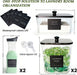 3+2 Pack Laundry Pods Containers & Dryer Sheet Holder & Laundry Detergent Dispenser, Laundry Room Organization and Stora