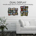 Collage Picture Frame 18x23 Inch Black - Holds 12 Photos in 4x6 and 6x4 Formats - Wall Display for Home Decor, Horizontal or Vertical Hanging