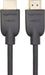 HDMI Cable, 3-Pack, 6 ft, High-Speed 4K@60Hz HDMI 2.0 Cord, 18Gbps, 2160p, 48 bit, Compatible with TV/PS5/Xbox/Roku/Blu-ray, Ethernet Ready, Black
