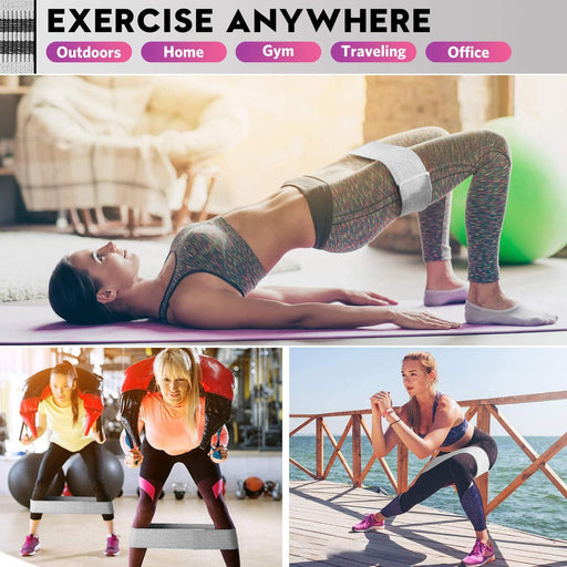 Resistance Bands for Working Out: 3-Set Professional Exercise Bands for Pilates, Yoga, Home Gym, Booty, Leg Training | H