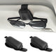 Sunglasses Holder for Car Sun Visor, Magnetic Clip, Black, 2 Pack