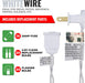 100 Clear Mini Incandescent Christmas Light on White Wire