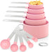 Measuring Cups and Spoons Set, 10 Pieces Stackable Measure Tools with Stainless Steel Handles, Kitchen Gadgets for Cooki
