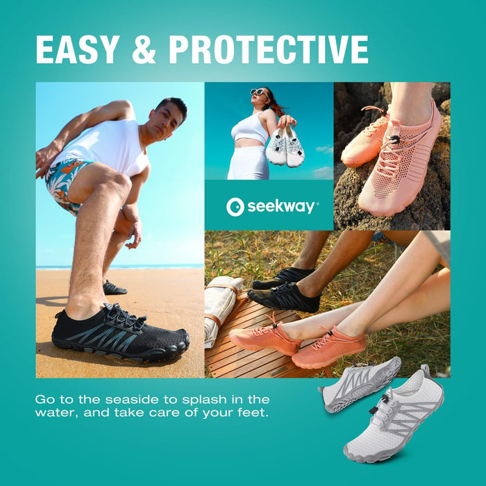 Water Shoes Men Women Adult Quick-Dry Aqua Sock Barefoot for Beach Swim River Pool Lake Hiking Kayaking Surfing