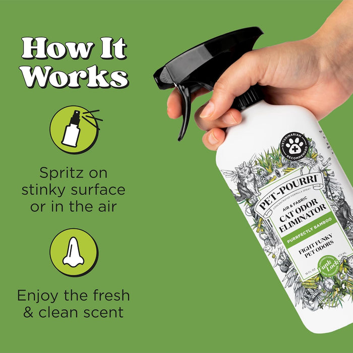 Pet-Pourri Smell Ya Litter Cat Litter Deodorizer Spray, Bamboo 10 Ml