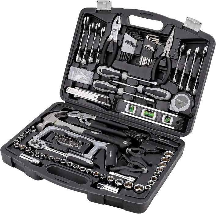 173-Piece General Household Hand Tool Set with Storage Case, Portable Tool Kit for Home Maintenance and Everyday Repairs