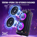 Party Speaker Bluetooth Wireless, Portable Karaoke Speaker with Microphone