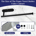 Black Paper Towel Holder, Self Adhesive Paper Towel Holder Under Cabinet