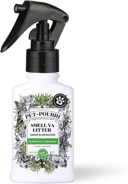 Pet-Pourri Smell Ya Litter Cat Litter Deodorizer Spray, Bamboo 10 Ml