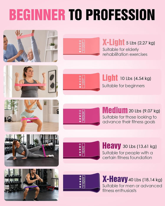 Resistance Bands Set – Resistance Band and Adjustable Ankle Exercise Bands with Cuffs Great Equipment for Training, Work