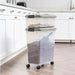Airtight Rolling Pet Food Storage Container with Scoop